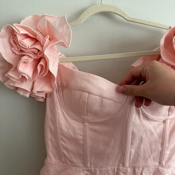 Bardot Sigma Mini Dress In Soft Pink - Picture 12 of 15